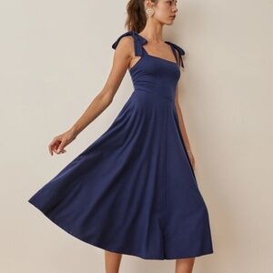NWT Reformation Edita Dress Danube Blue